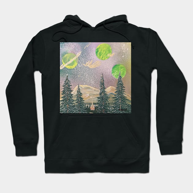 Bonfire under the sky Hoodie by CsillaRosales